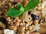 Fatteh de pois chiches et aubergine (vegan)