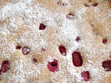 Gâteau vanille framboises (vegan)