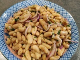 Haricots blancs marinés à la syrienne