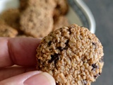 Mini cookies au beurre de cacahuètes et chocolat