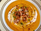 Velouté de carotte aux lentilles corail