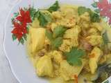 Curry de poulet de Bali pour soirée télévisuelle en Ariège