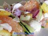 Salade exotique de crabe à la râpée de coco