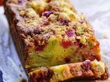 Cake-Crumble Rhubarbe & Fraises