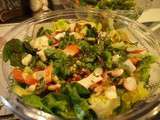 Salade fraiche aux fruits de mer - vinaigrette saveur asiatique