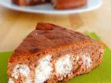 Gâteau au cacao, cœur noix de coco