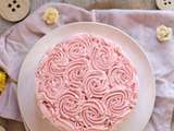 Rose cake à la framboise