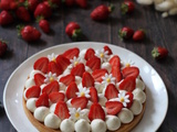 Tarte aux fraises et crème diplomate