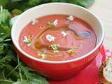 Gaspacho de tomates au Tabasco {recette #vegan #sansgluten #vegetarien }