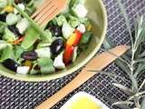 Salade de pois gourmands à la grecque {recette}