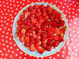 Tarte aux fraises et au rhubarbe-curd