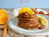 Pancakes à l'orange et au sarrasin (végan&sans gluten)
