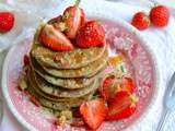 Pancakes au sarrasin et thé matcha (vegan & sans gluten)