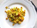 Poêlée rustique de légumes d'Automne au curry et soja