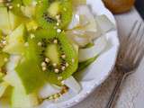 Salade d'endives, pomme verte et kiwi à l'orange