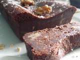 Cake brownie cerneaux de noix amandes grilles effiles