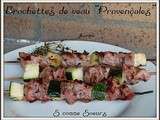 Brochettes de veau  Provençales 