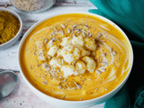 Velouté de chou-fleur carottes curry au lait de coco