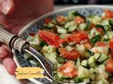 Salade Concombre,Tomate et Oignon