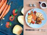 Dinde mijotée façon Tajine & Légumes rôtis à la Fleur d’Oranger