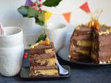 Gâteau Marbré : Chocolat & Amandes Caramélisées