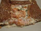 Galette au saumon /creme/fromage et aneth