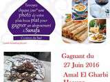 27 Juin – Gagnant Concours photo de plat Ramadan 2016