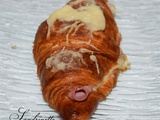 Croissant fourré béchamel-jambon