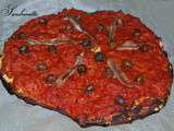 Pichada ou pizza de la région niçoise (plus précisément de Menton)