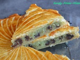 Galette des rois crème d'amandes à la menthe et pépites de chocolat