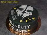 Gâteau pâte à sucre Call of Duty Ghosts