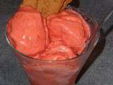 Sorbet fraise-rhubarbe vanillé