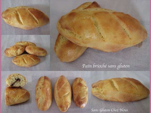 Recettes de Pain brioché de sans gluten chez nous