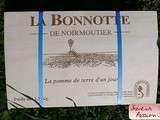 Bonnotte de Noirmoutier, crème d'asperge, raifort. Et un petit concours