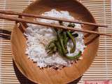 Dans la série  japan pickles , haricots verts sauce soja et gingembre confit