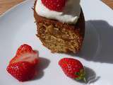 Gâteau au mascarpone, fraises, limette