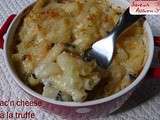 Mac'n cheese à la truffe noire (gratin de Mac'aroni, parmesan et truffe)