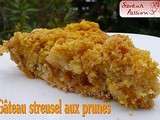Pflaumen Streuselkuchen - gâteau  streusel  aux prunes jaunes