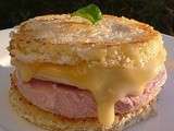Sandwich grillé au jambon, céleri-rave et Mont d'or