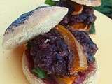  sandwicherie du mercredi  (4) : hamburger cochon-boudin, butternut et roquette