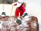 Bûche de Noël au chocolat, patate douce et Grand Marnier