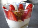 Verrine au spéculoos et aux fraises