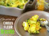 Gratin Choux Fleur - Brocolis au Lait d'amandes et Curcuma (Thermomix ou pas)
