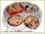 Cookies aux cranberries & flocons d'avoine