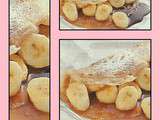 Crêpes aux bananes sauce au miel orange rhum et chocolat