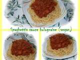Spaghettis sauce bolognaise épicée (vegan)