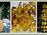 Brochettes d'Ananas Marinées Rhum & Limon
