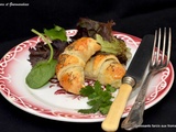 Croissants farcis aux fromages et herbe