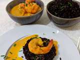 Curry de Gambas et Riz Noir Vénéré