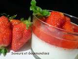 Divine Panna cotta  et fraises